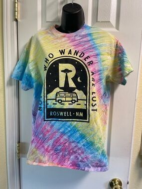 Wander Tie-Dye Tee in Yellow, Blue, Pink, Purple